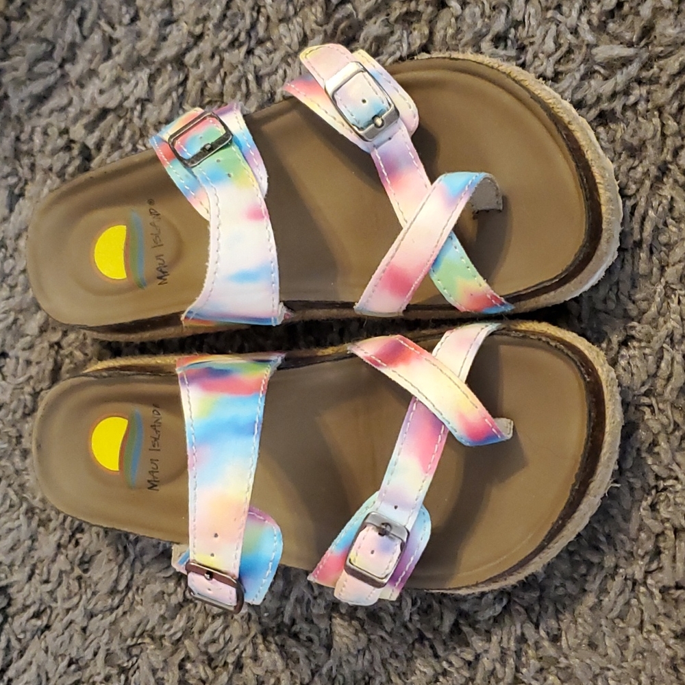 Tie dye sandals
